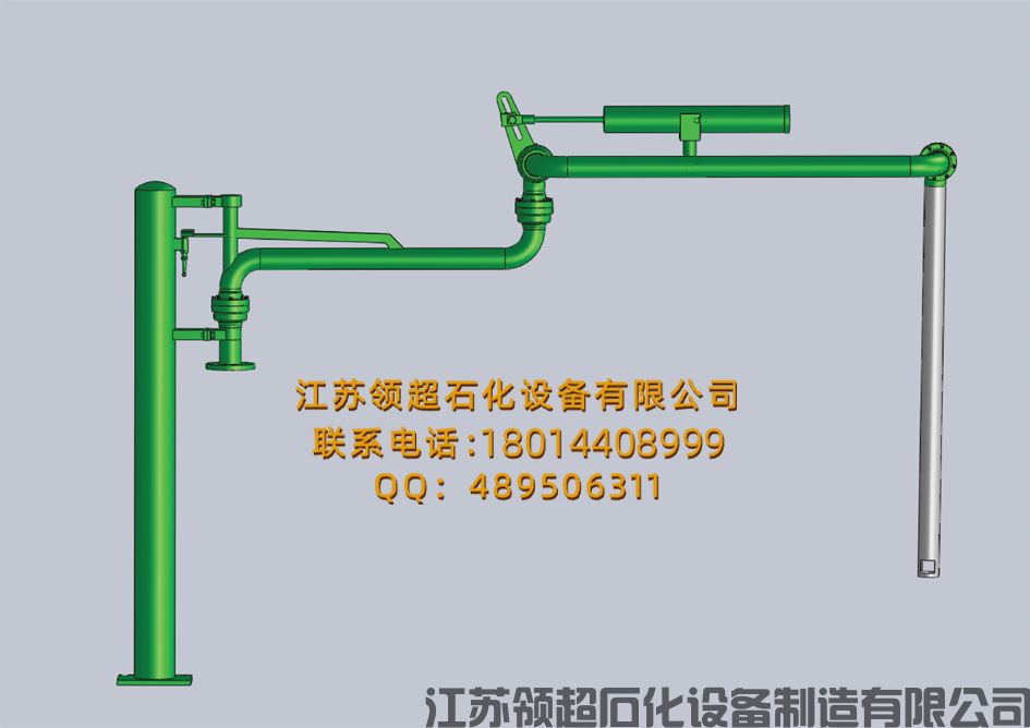 辽宁开源客户定制采购的AL1403型汽车顶部装卸臂（装油鹤管）已通过物流发往使用现场(图1)